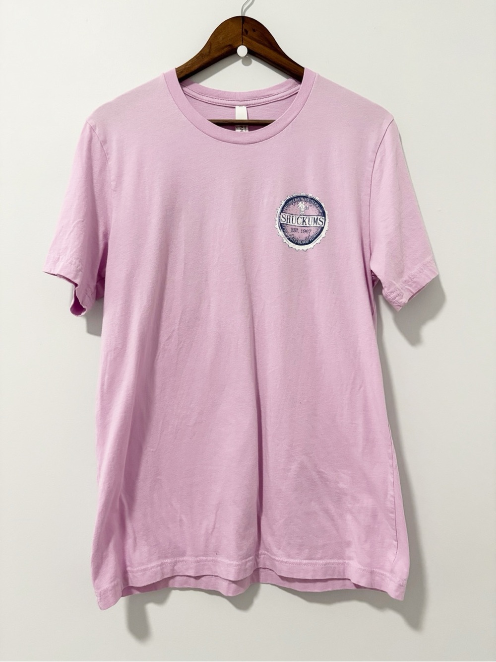 Shuckums Short Sleeve Tee Womens Large Destination Vacation Panama City Beach